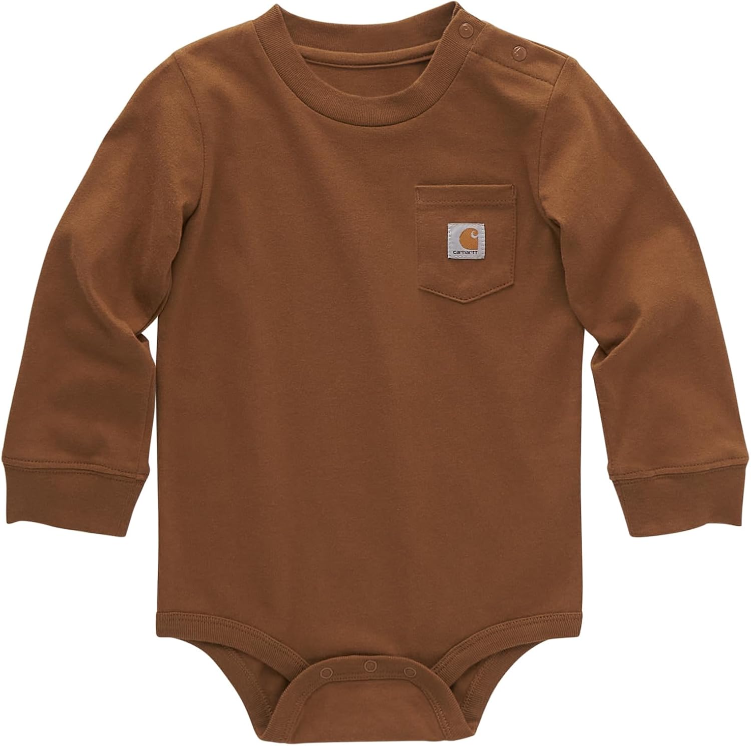 Carhartt Unisex Baby Long-Sleeve Pocket Bodysuit