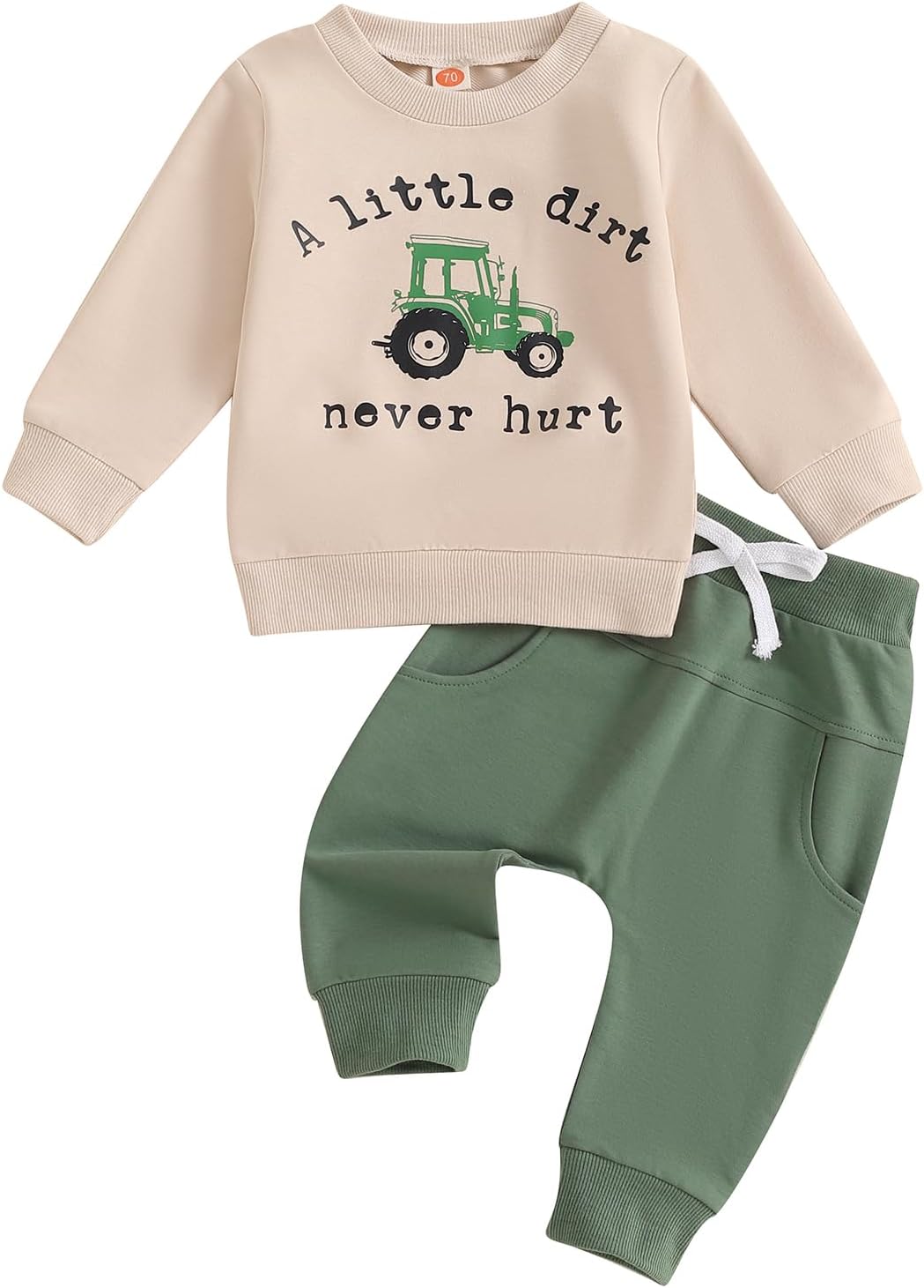 Toddler Baby Boy Clothes Crewneck Sweatshirt Long Sleeve Let…