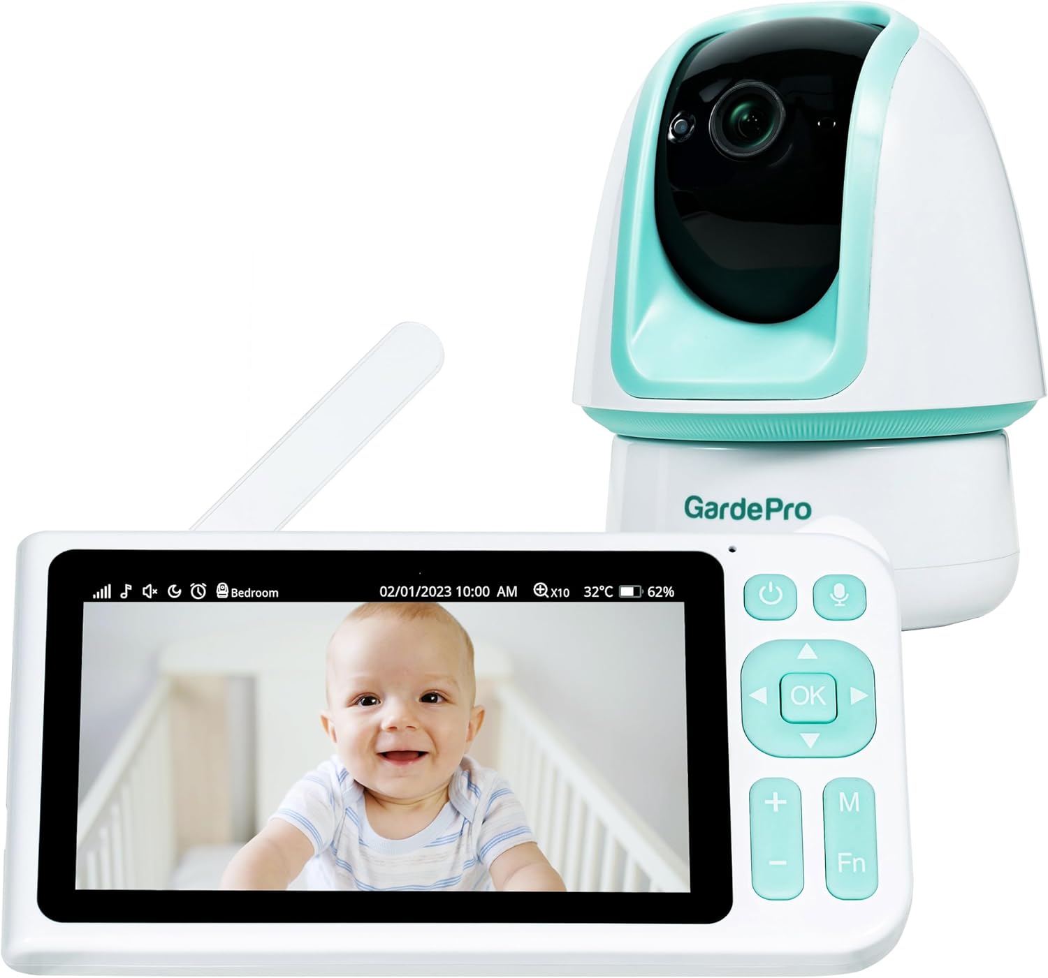 GardePro Video Baby Monitor with 3000ft Long Range, 5” Displ…