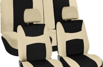 FH Group Car Seat Covers Full Set Cloth - Universal Fit, Aut...