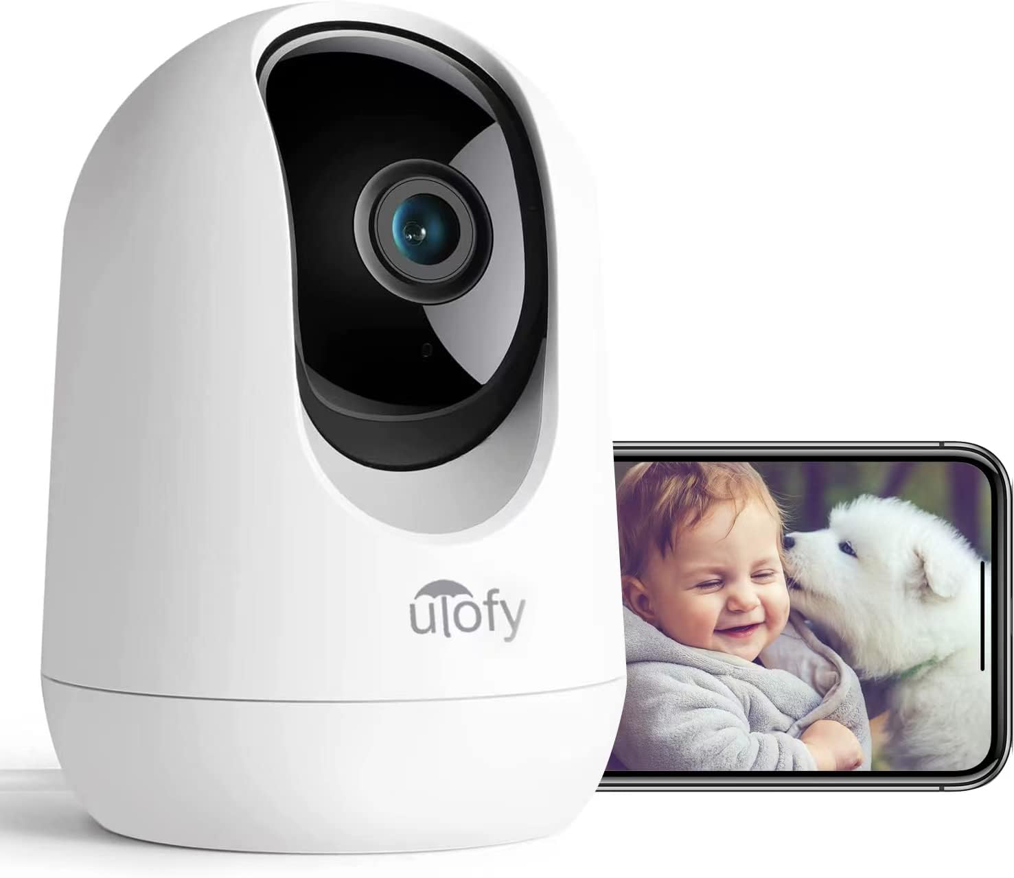 2K/3MP 360° Pet Camera with Phone App, 2.4G WiFi Only, Indoo…