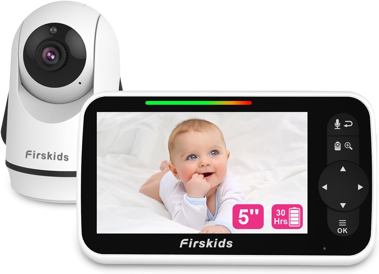 5″ Baby Monitor with 30Hour Battery Life, 1000ft Long Range …