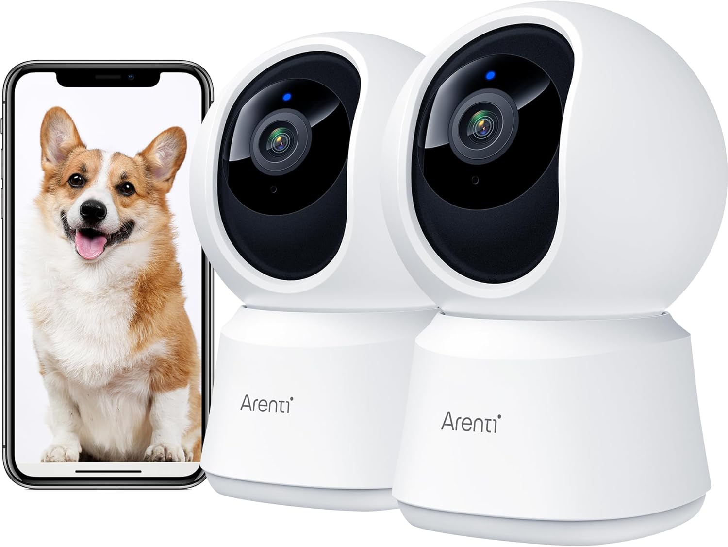 ARENTI 5G Security Camera Indoor, 4MP Pet Camera with Speake…