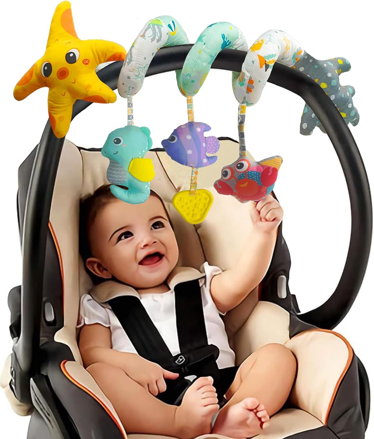 Baby Toys Infant Carseat Toy – Car Seat Toys Gifts for 0-6 6…