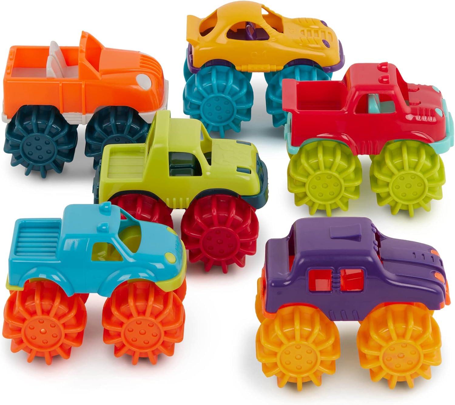 Battat – Plastic Toy Cars – 6-Pack & Storage Bag – Colorful …