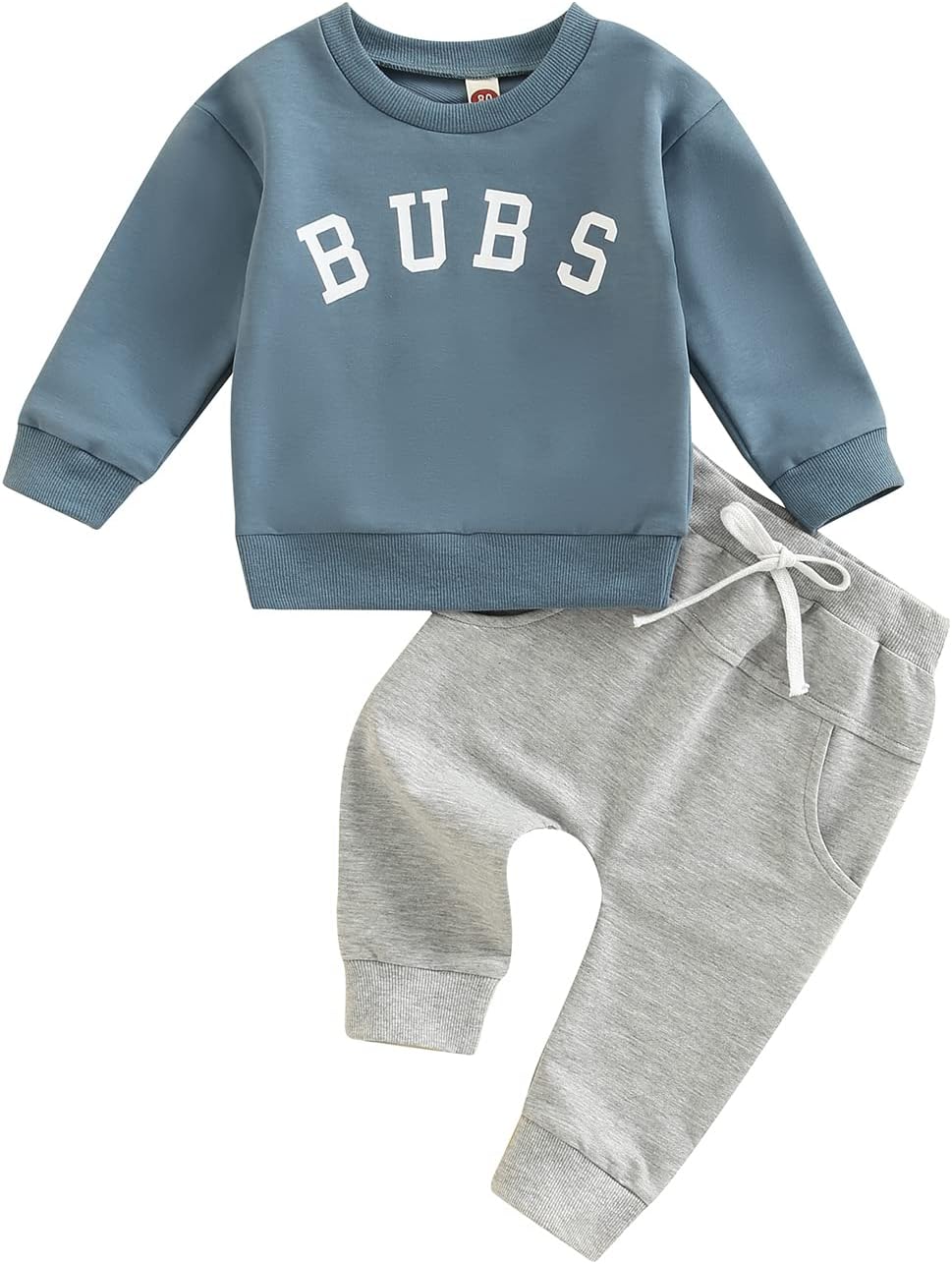 BeQeuewll Fall Toddler Baby Boy Clothes Letter Print Long Sl…