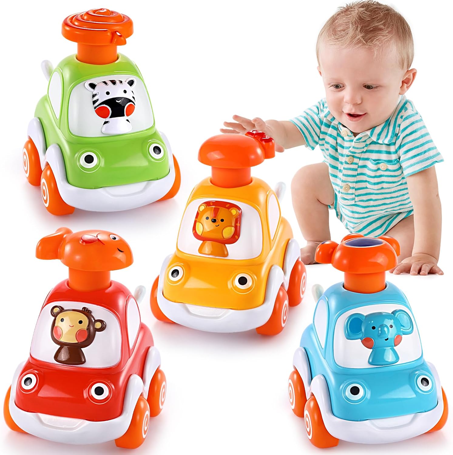 Cars Toys for 1 Year Old Boy Gifts Press and Go Toys Cars fo…