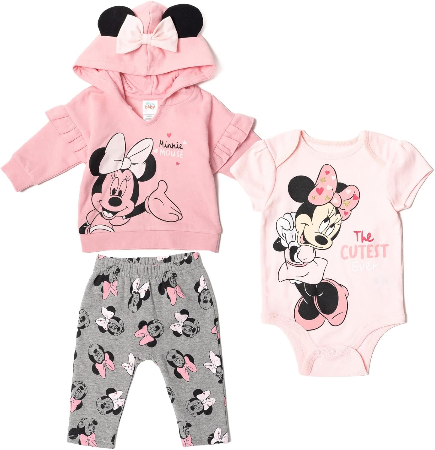 Disney Classics Winnie the Pooh Mickey Mouse Baby Hoodie Bod…