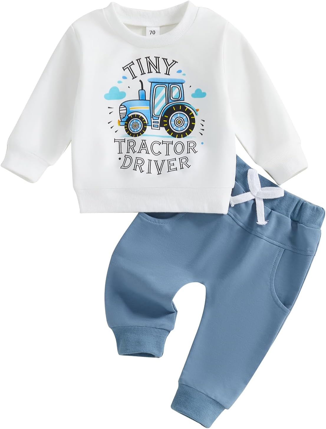 FYBITBO Infant Toddler Baby Boys Fall Clothes Long Sleeve Sh…