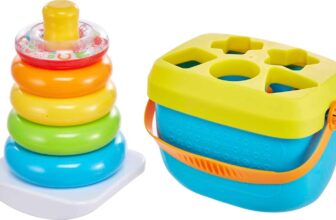 Fisher-Price Infant Toy Set with Baby’s First Blocks (10 Sha...