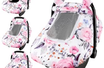 Floral Baby Carseat Cover Girls, Pea Pod Infant Car Seat Cov...