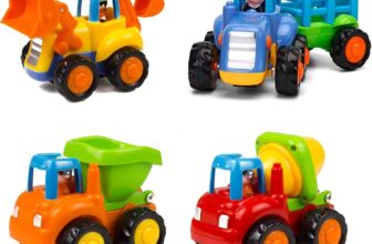 Friction Powered Cars Push and Go Trucks Construction Vehicl...