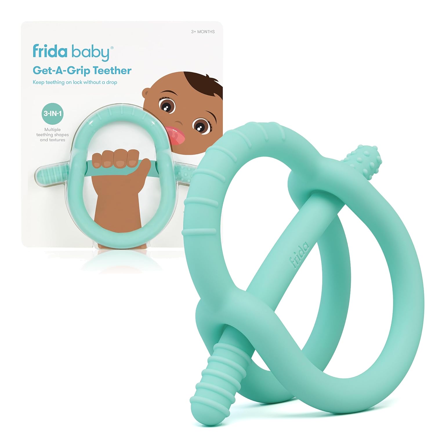 Frida Baby Get-A-Grip BabyTeether for Teething Relief | 100%…