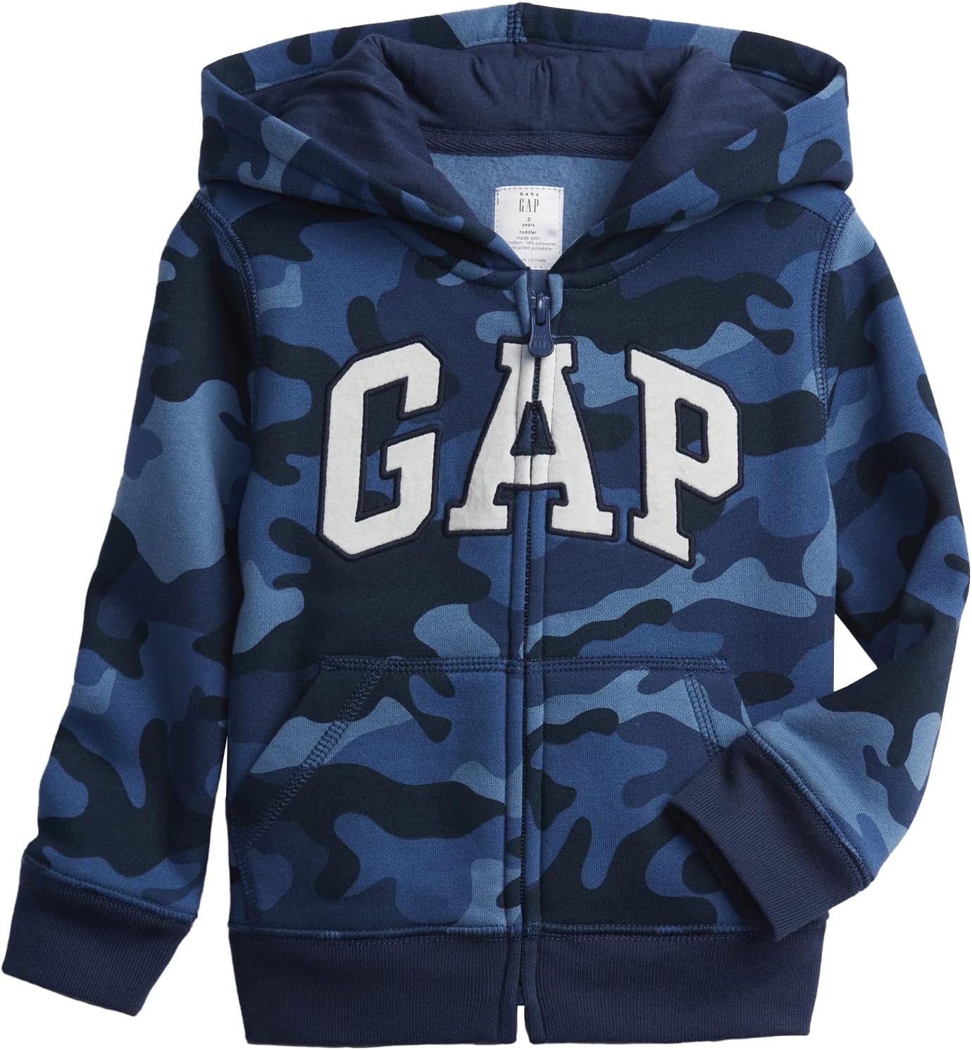 GAP Baby Boys’ Playtime Favorites Logo Full Zip Hoodie Hoode…