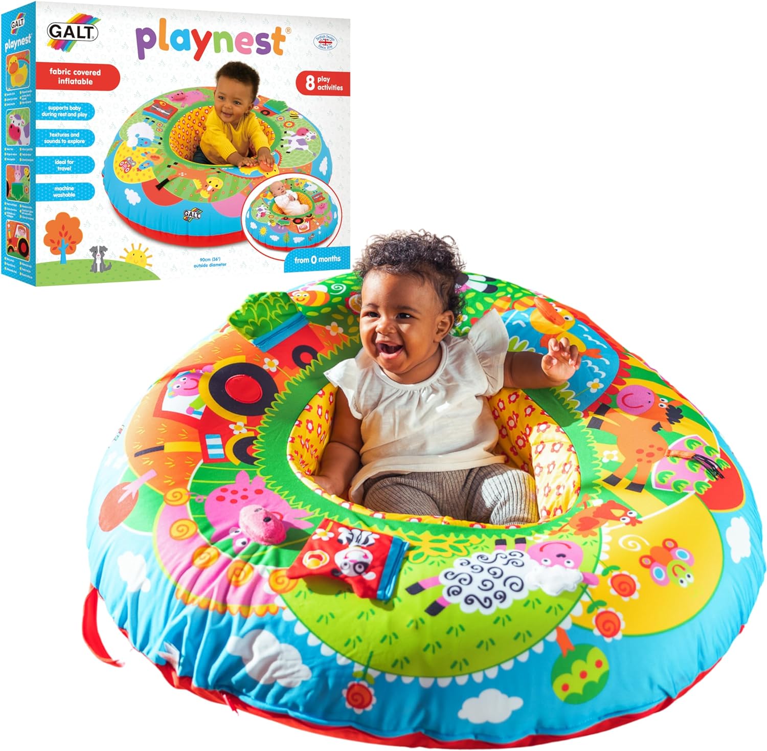 Galt Toys, Playnest – Farm, Baby Activity Center & Floor Sea…