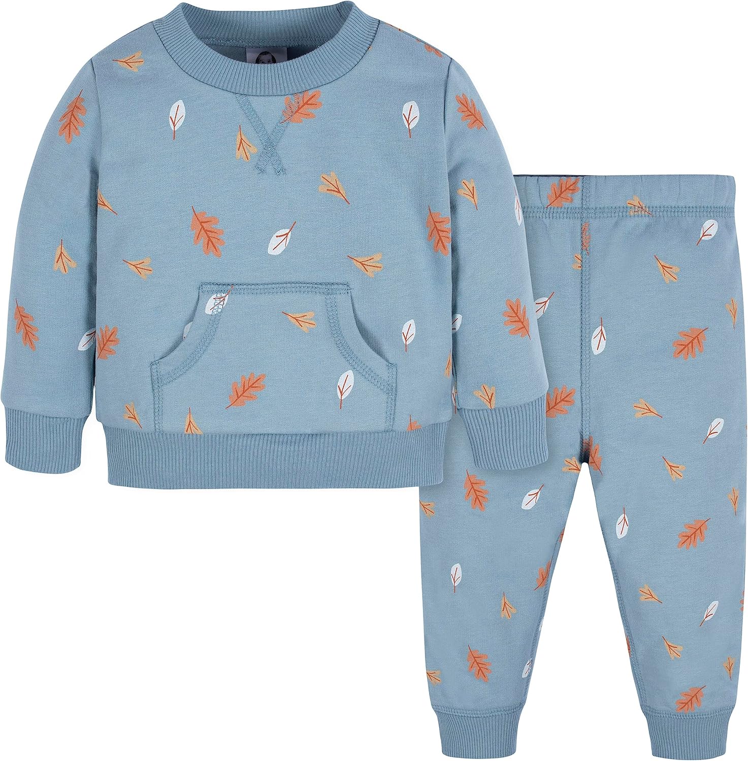 Gerber Baby & Toddler Boys’ 2-Piece Fleece Sweatshirt and Jo…