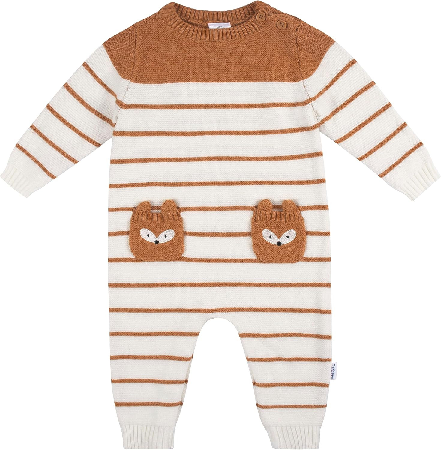 Gerber baby-boys Sweater Knit Romper Jumpsuit