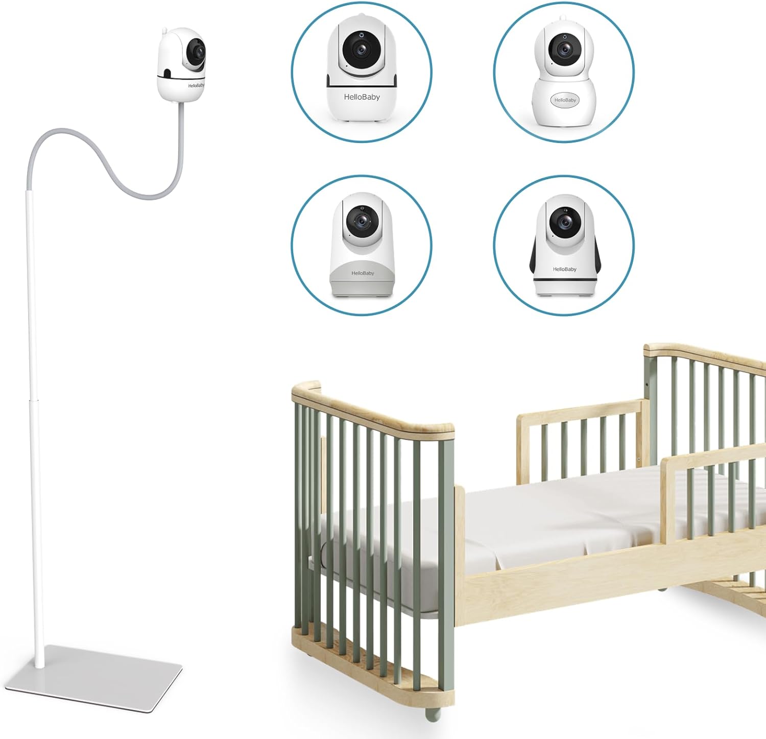 Hellobaby Baby Monitor Floor Stand, Compatible with HB6550/ …