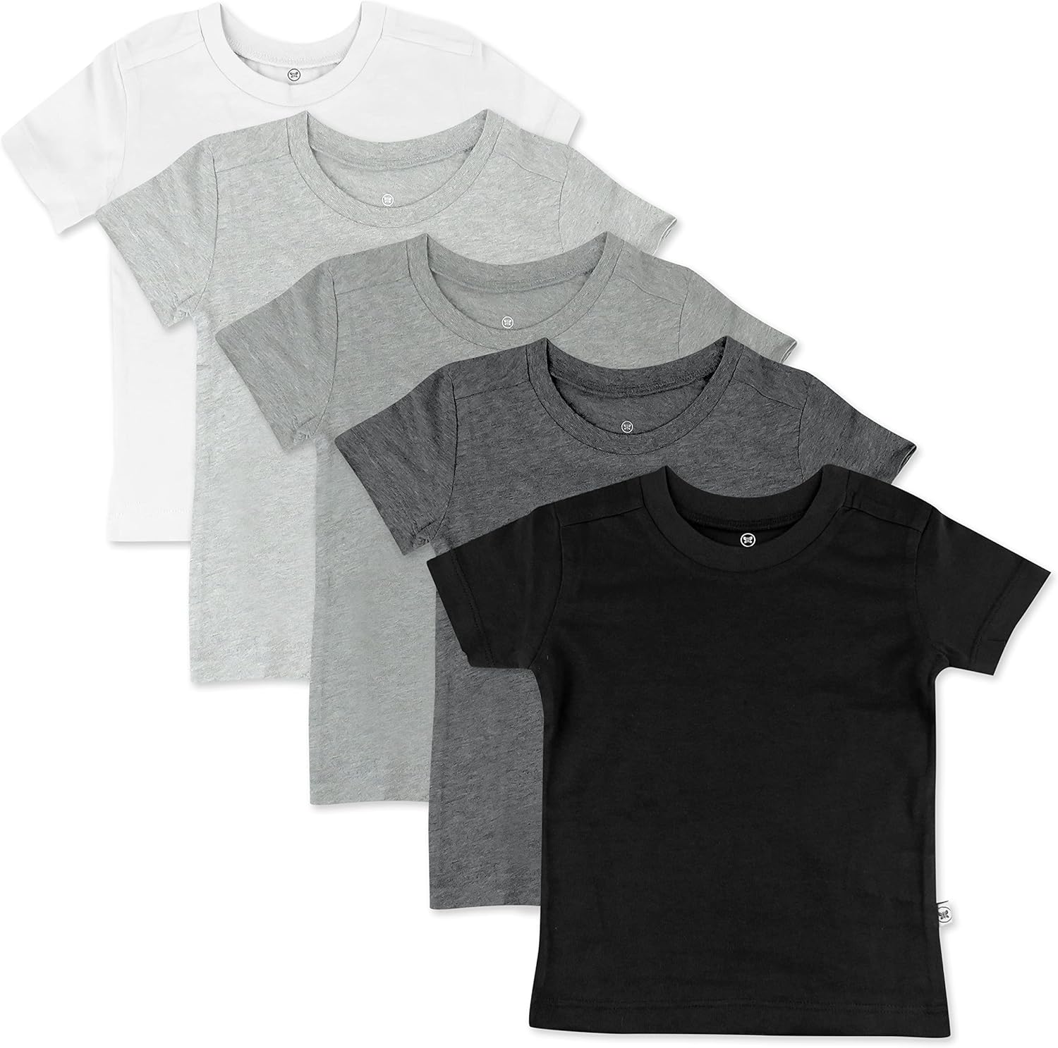 HonestBaby Multipack Short Sleeve T-Shirt Tee 100% Organic C…