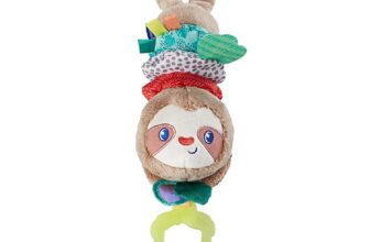 Infantino Music & Motion Pulldown Sloth - Musical Plush Slot...