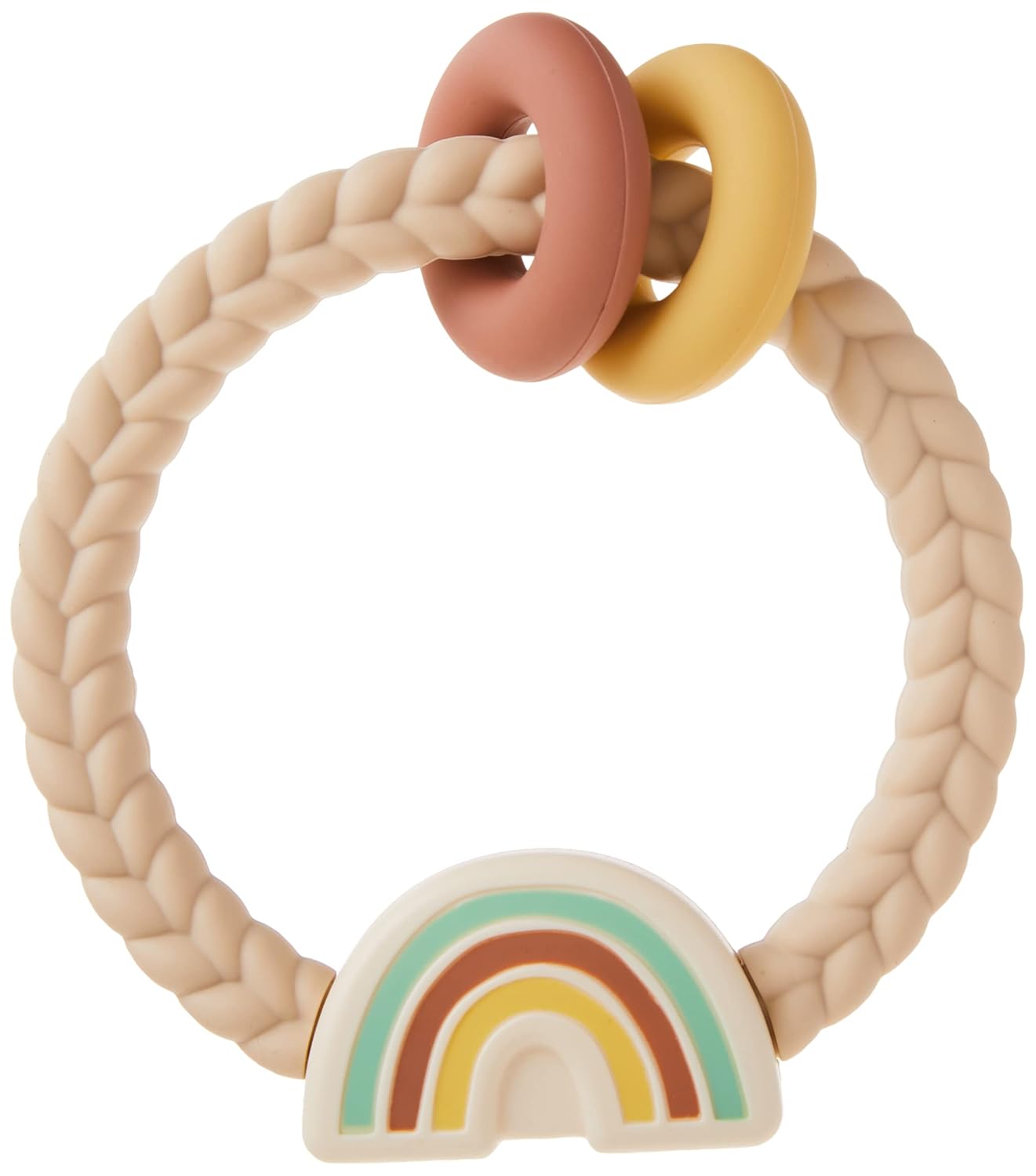 Itzy Ritzy Silicone Teether with Rattle; Rattle Teether Feat…