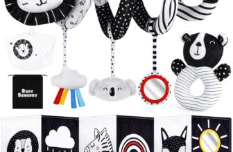 Joyreal High Contrast Baby Toys for Newborn, Black and White...