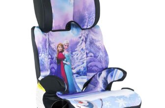 KidsEmbrace High Back Booster Car Seat, Disney Frozen Elsa a...