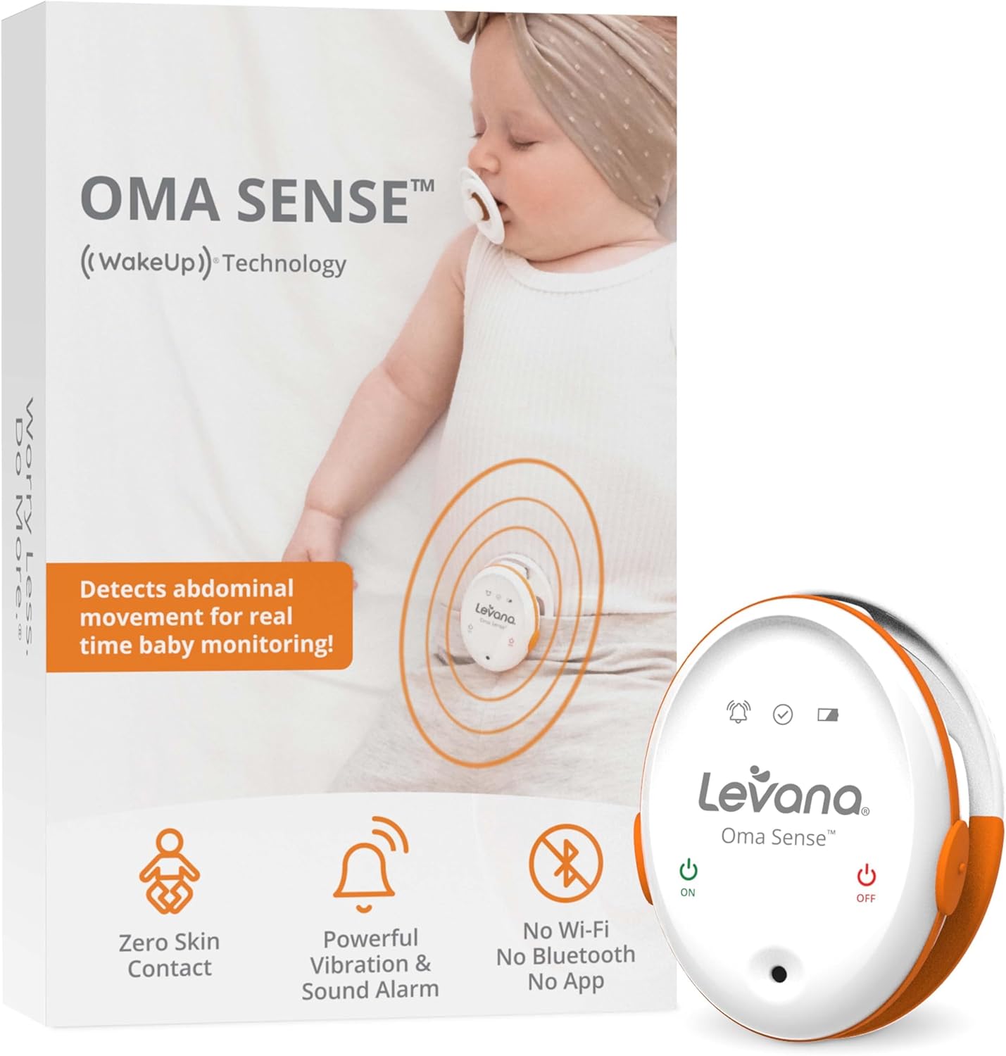 Levana Oma Sense Portable Baby Breathing Movement Monitor wi…