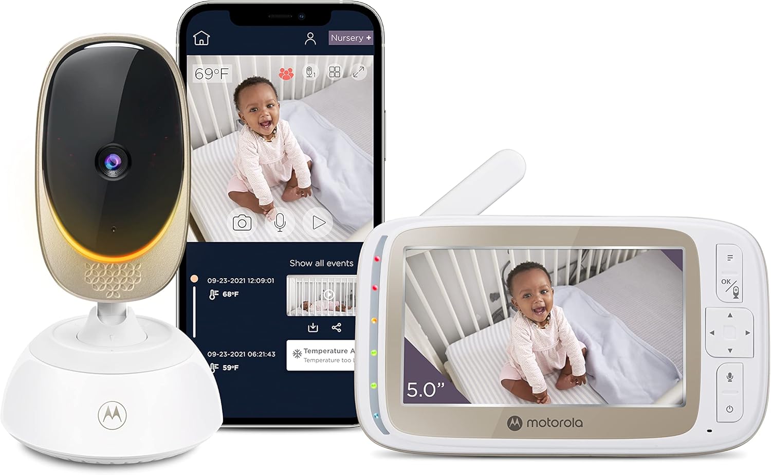 Motorola Baby Monitor VM85 – Indoor WiFi Video with Camera &…