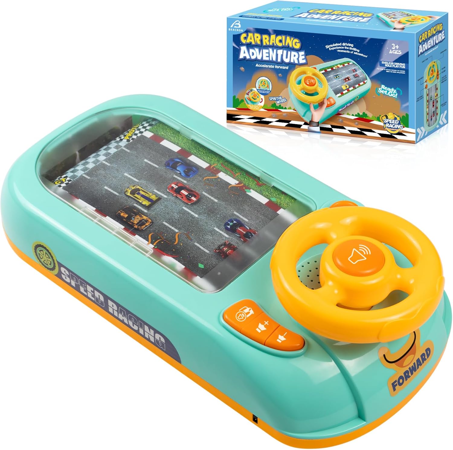 Musical Steering Wheel Toys for Boys 4-6, Toddler Simulated …