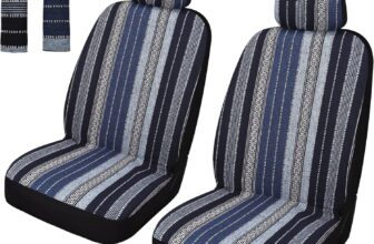 Pariitadin Baja Saddle Blanket Car Seat Covers Front Set wit...