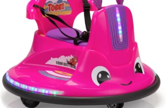 TOBBI Toddlers Bumper Car, 12v Baby Electric Ride On Snail S...