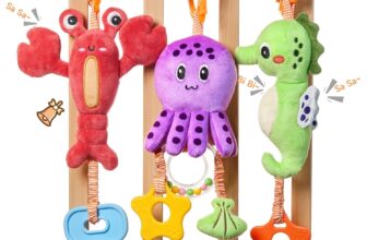 TUMAMA Baby Toys 0 3 6 12 Months, Hanging Stroller Toys Soft...