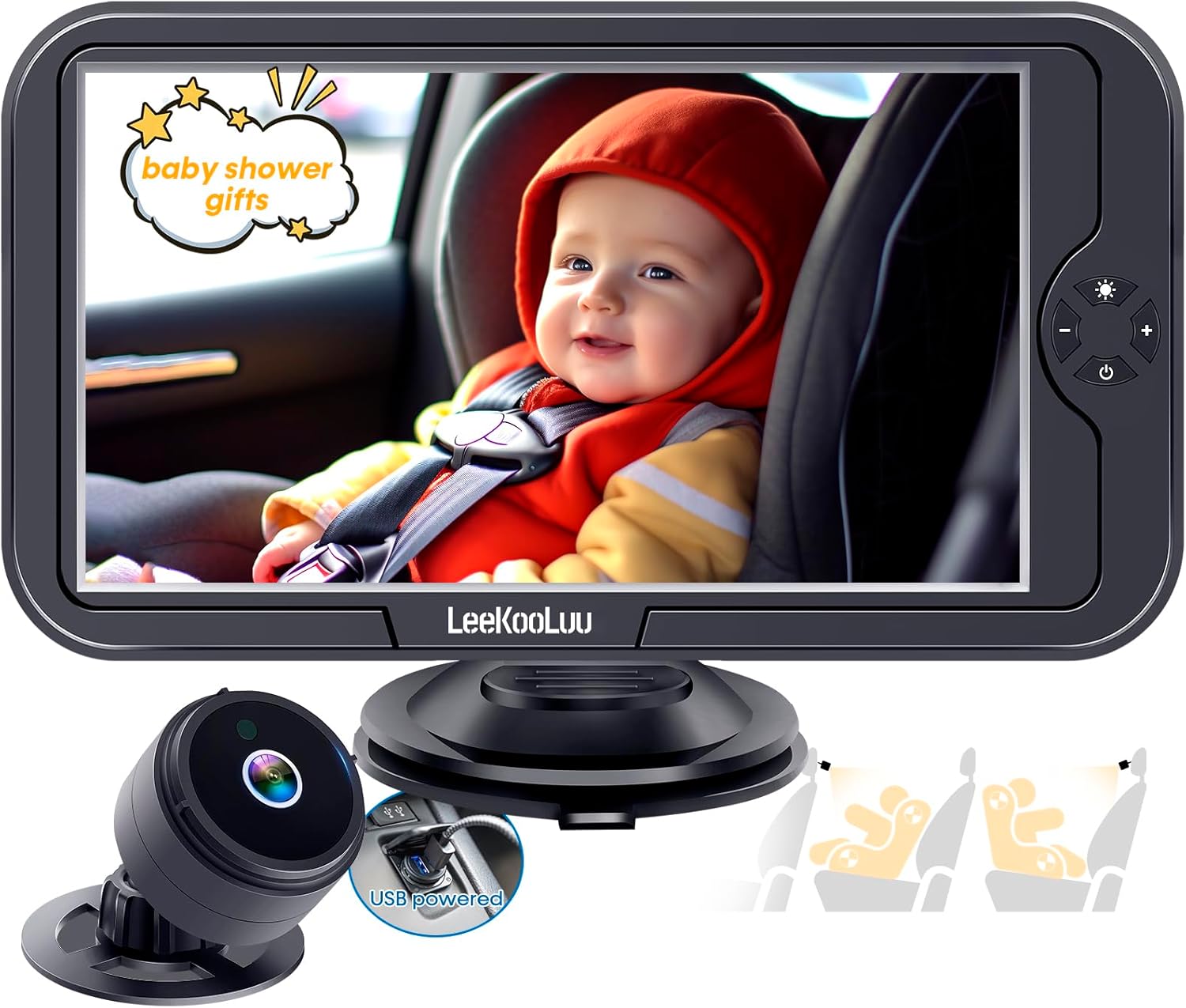 USB Baby Car Camera for Seat: Easy to Install HD 1080P Backs…