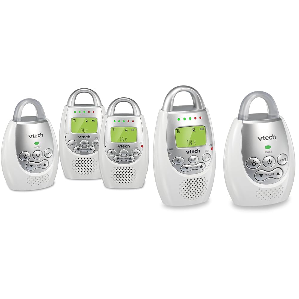 VTech DM221-2 Audio Baby Monitor with up to 1,000 ft of Rang…