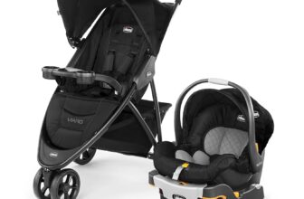 Viaro Quick-Fold Travel System, Includes Infant Car Seat and...