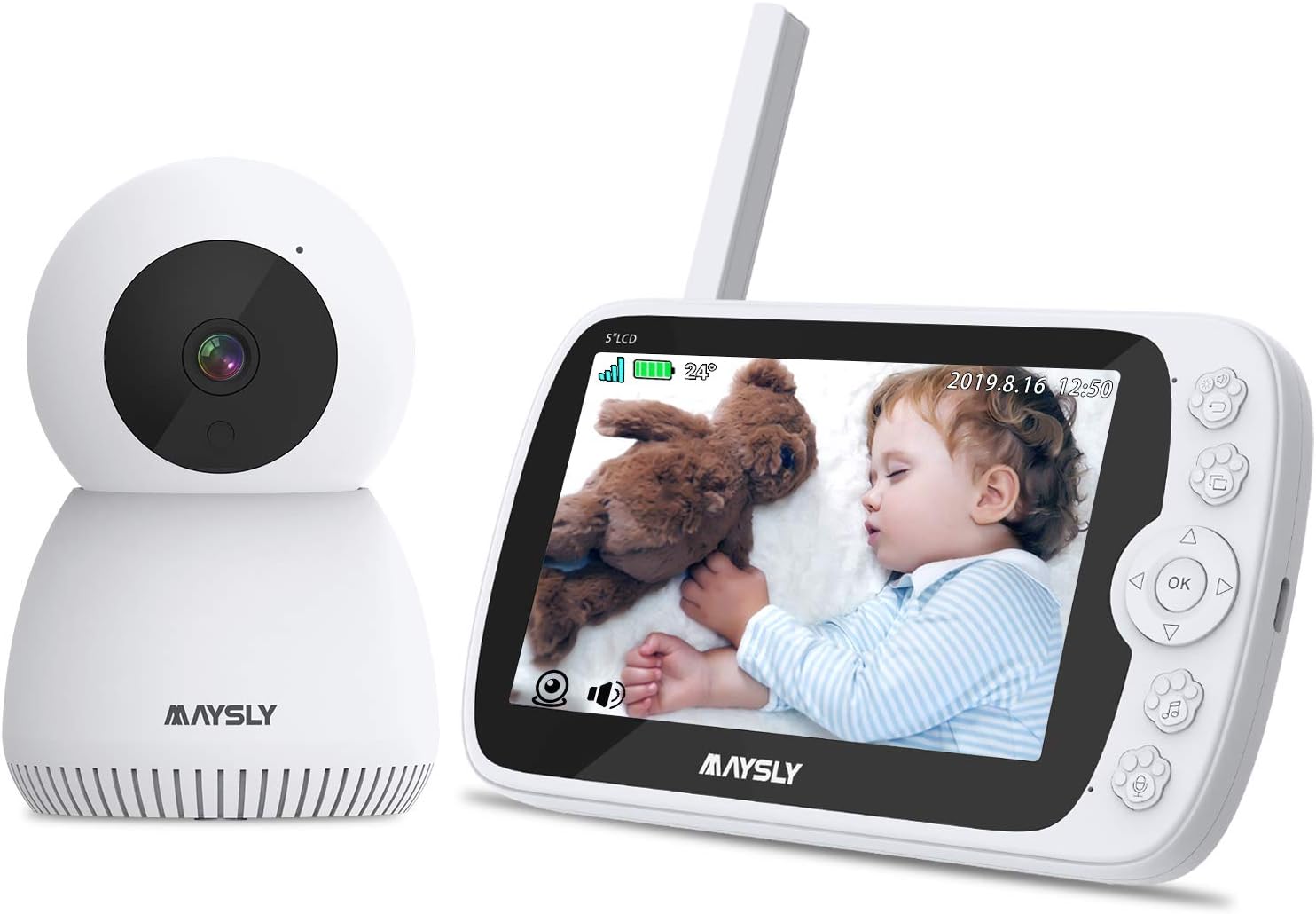 Video Baby Monitor with Camera and Audio, Baby Monitor with …