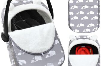 Winter Car Seat Covers for Babies Winter Zipped Baby Car Sea...