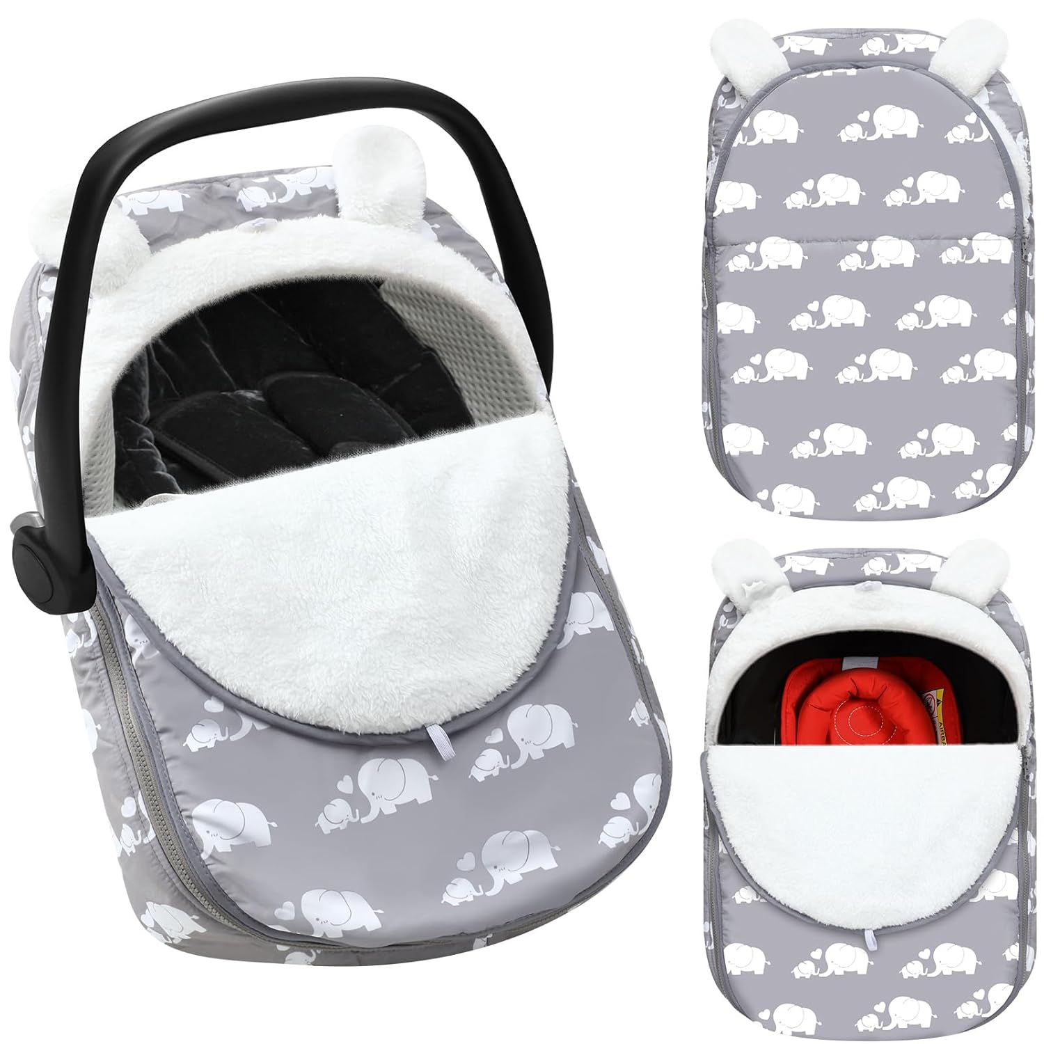 Winter Car Seat Covers for Babies Winter Zipped Baby Car Sea…