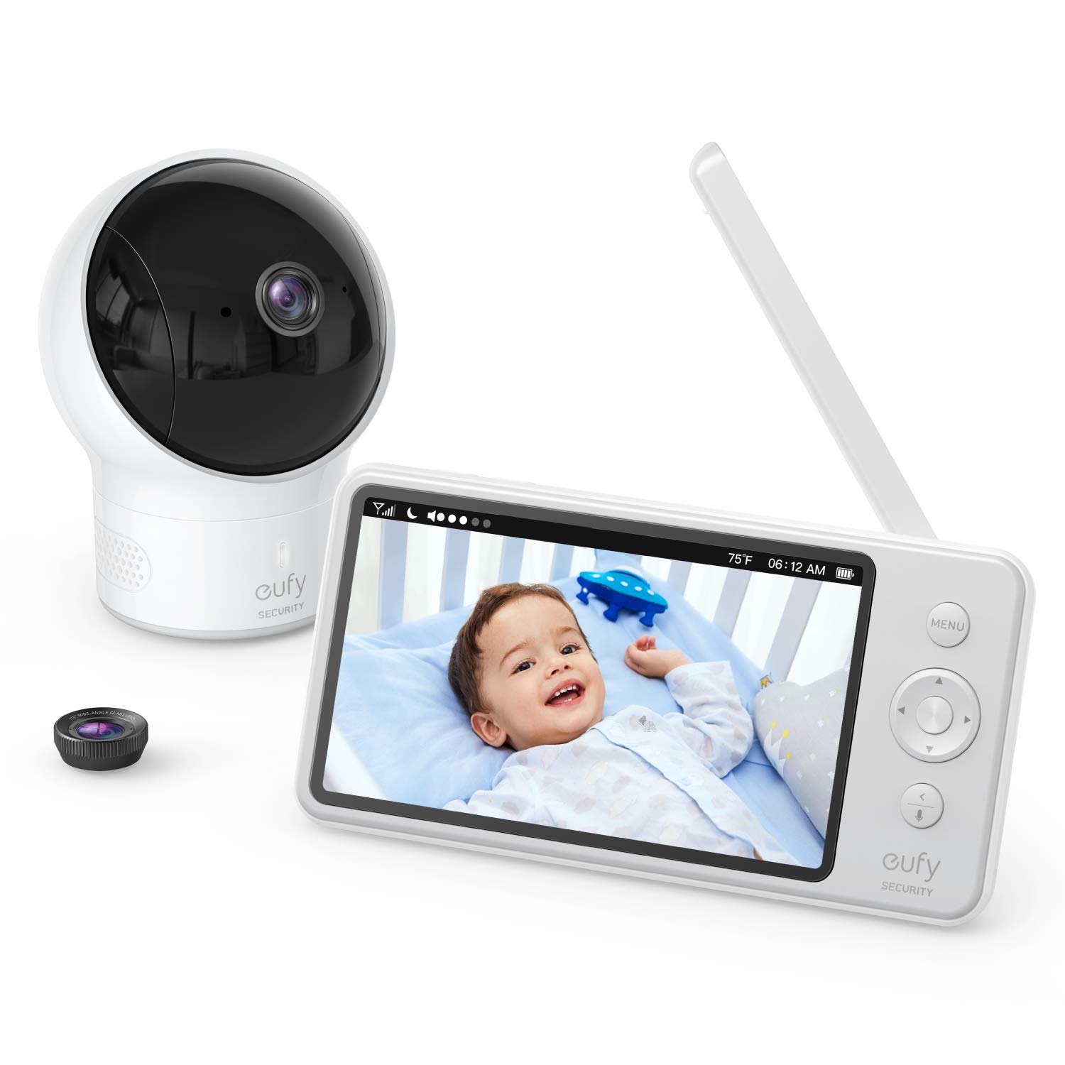 eufy Security Spaceview Video Baby Monitor E110, 720p HD Res…