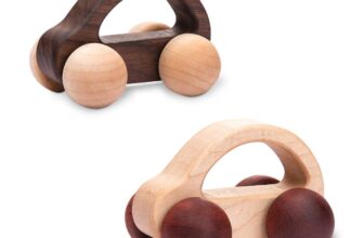 let's make Organic Baby Push Car Wooden Toys 2pc Wood Car an...