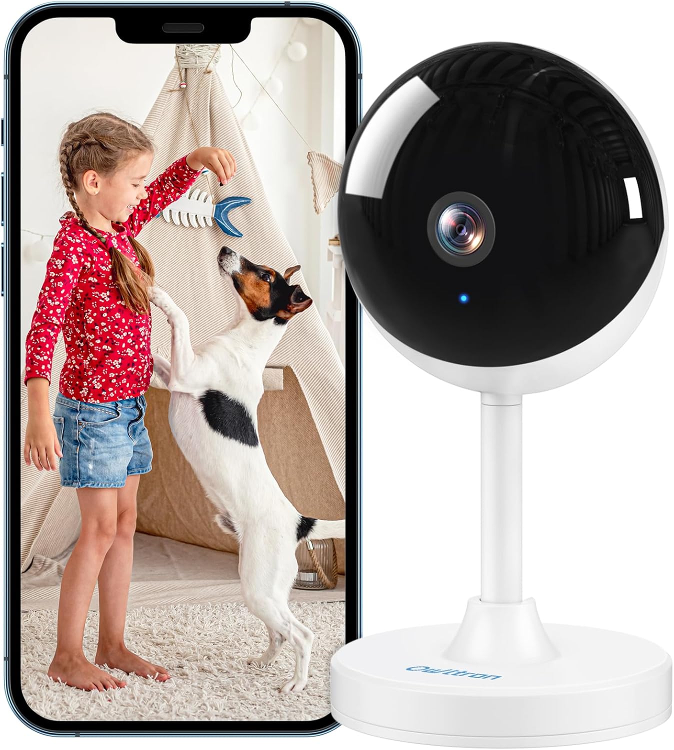 owltron Indoor Security Camera 2K, 2.4GHz WiFi Cameras for H…