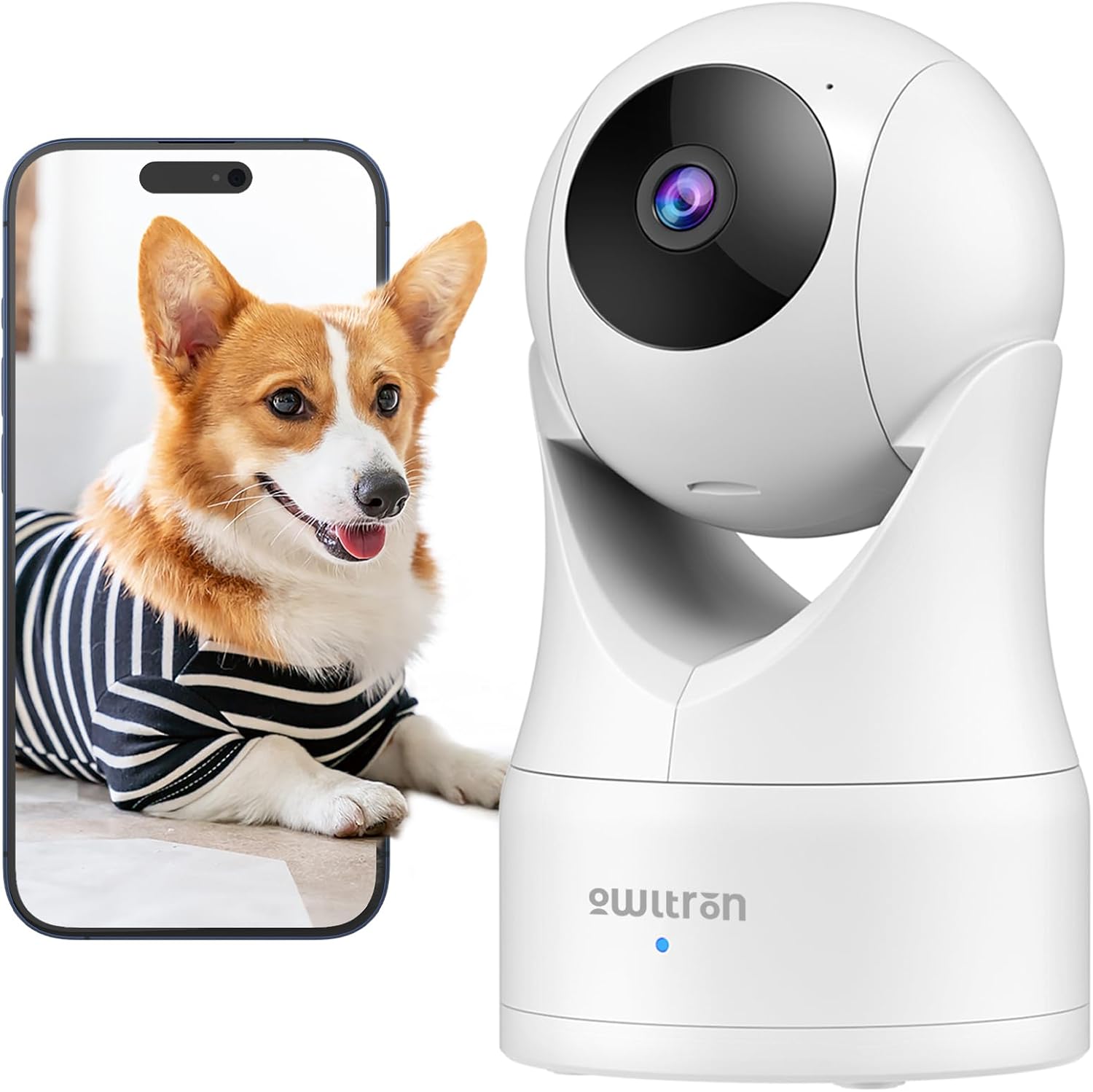 owltron Indoor Security Camera 2K, 360° Cameras for Home Sec…