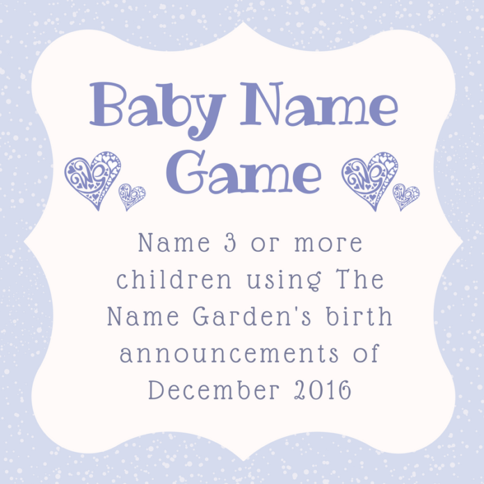 thenamegarden: Welcome to the last of our baby...