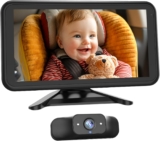 Baby Car Camera Display 1080P HD IR Night Vision 3X Zoom Veh…