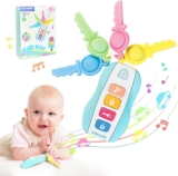 Baby Teething Relief Toys for 6-12 Months, Baby Teether Keys…