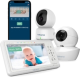 Babysense Baby Monitors Bundle – 2.4GHz WiFi Camera with App…