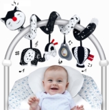 Car Seat Toys for Babies 0-6 Months, Black and White Spiral …