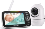 Kidseneed Baby Monitor, 4.3″ Split Screen, 20 Hours Battery …