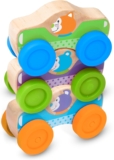 Melissa & Doug First Play Wooden Animal Stacking Cars (3 pcs…